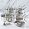 Martha Stewart 10 Piece Stainless Steel Cookware with Glass Lids Set